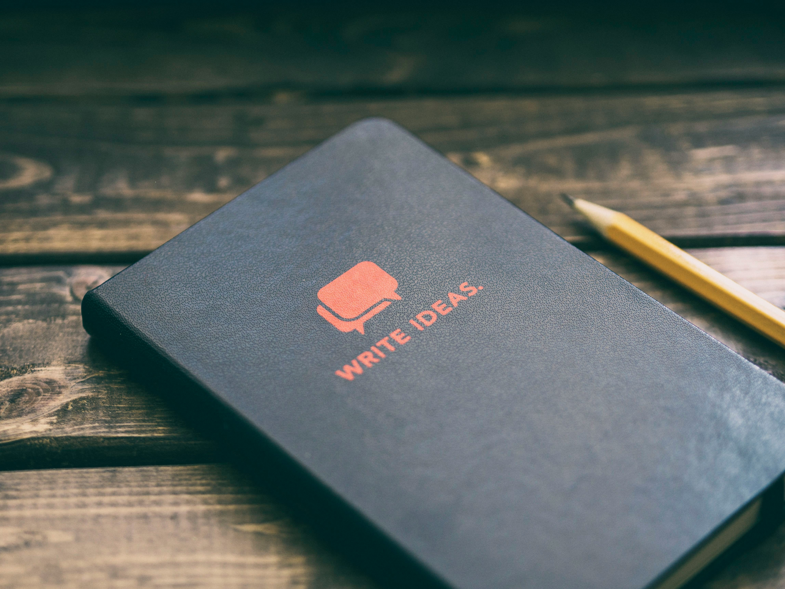 writing journal that says write ideas